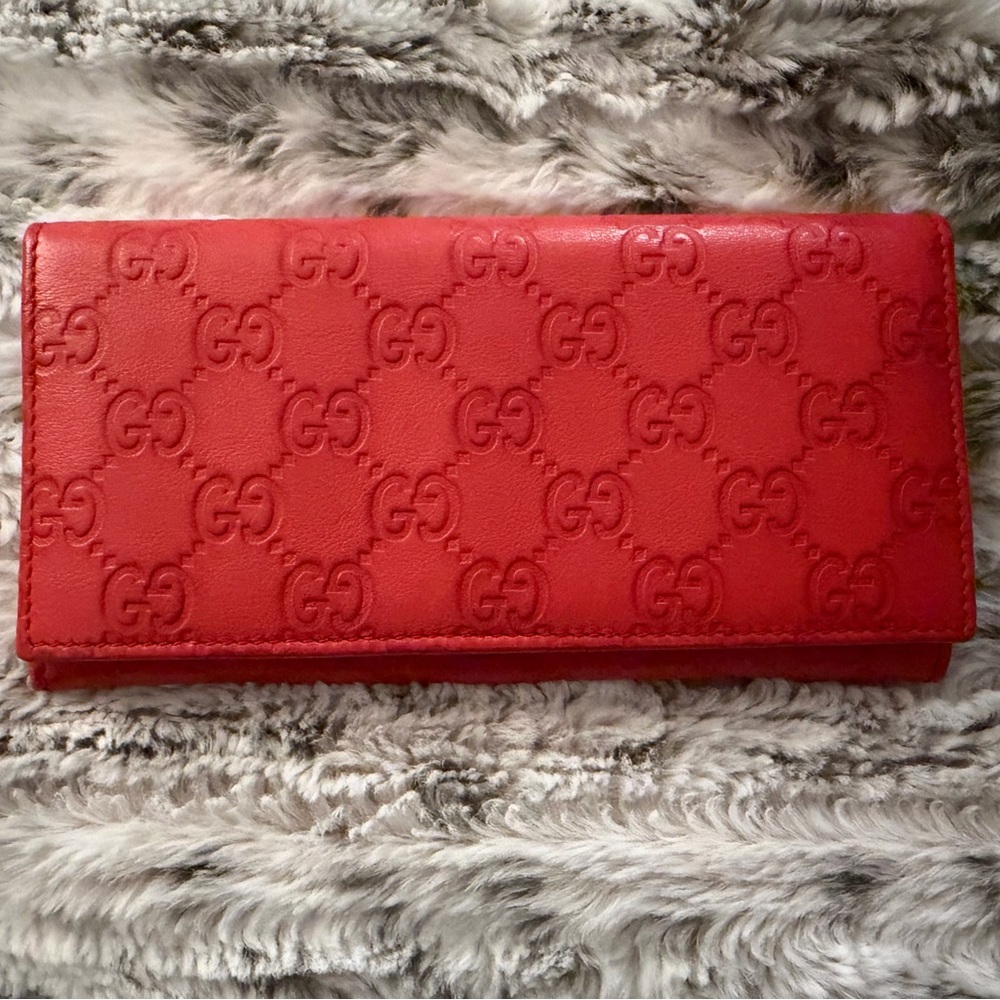 Gucci Guccissima  Continental Flap Wallet
